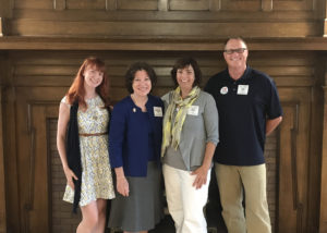 CSN members Kayla, Kate and Rich with Kathleen Paris