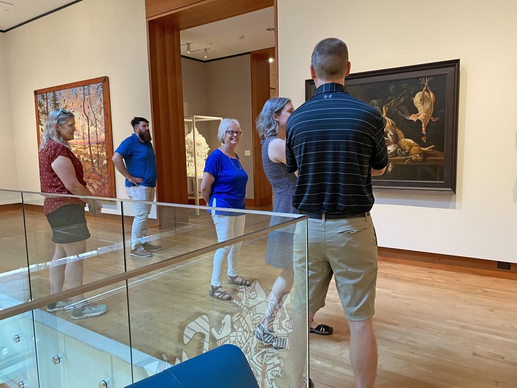 CSN Members tour the Chazen Museum and network on July 18, 2024.